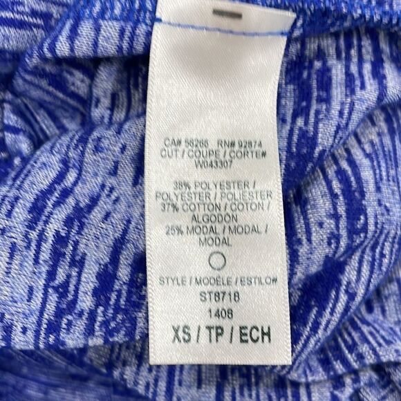 SPLENDID  space dyed jersey side zip tunic long sleeve top xs - Picture 6 of 6